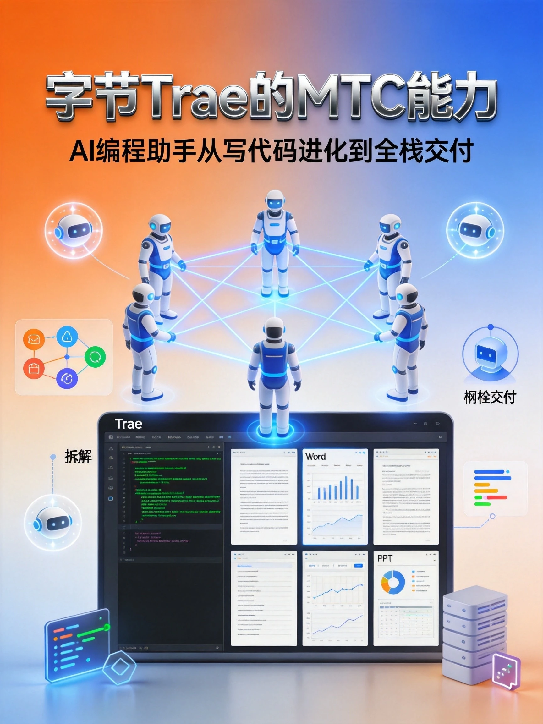 字节Trae的MTC能力:AI编程助手如何从”写代码”进化到”全栈交付”