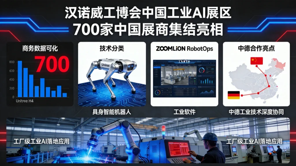 汉诺威工博会700家中国企业参展,具身智能与工业AI技术成果数据可视化