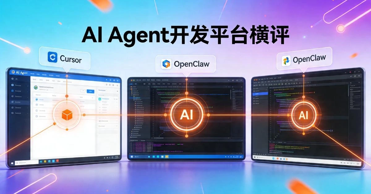 AI Agent开发平台横评:Cursor/OpenClaw/Coze谁更强|2026开发者必看