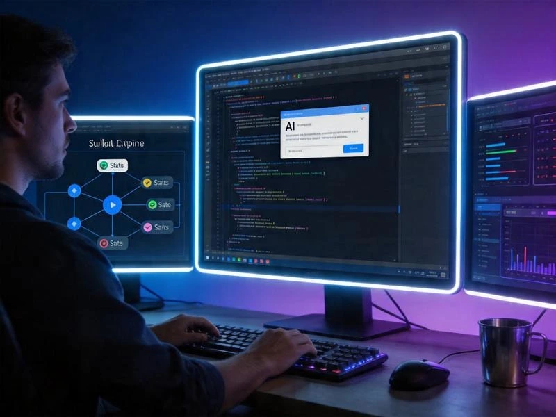 AI Agent开发平台功能对比图 - 代码生成与智能体编排界面