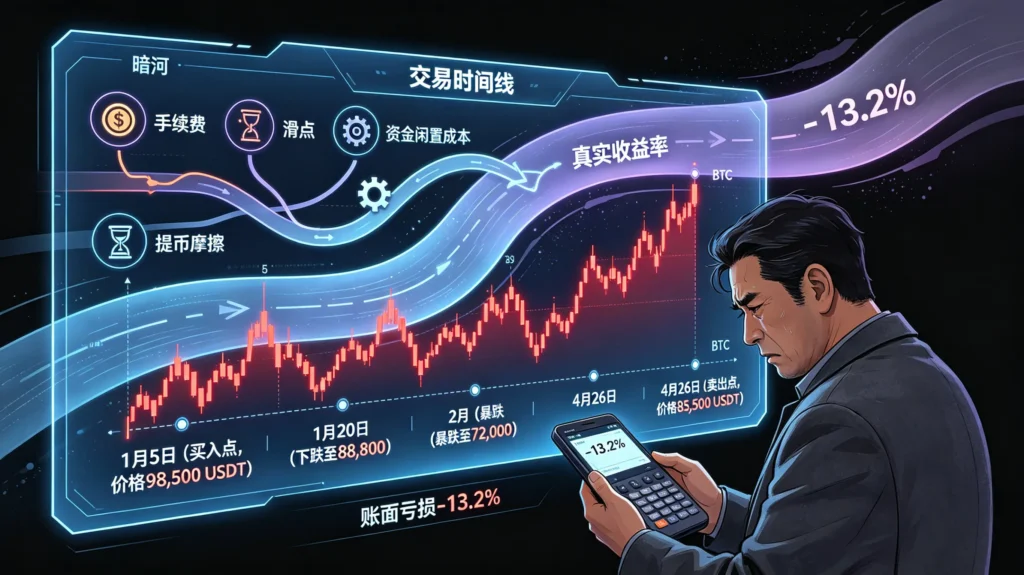 关于老张在 OKX 交易 BTC 并遭遇 “四条暗河” 的插图