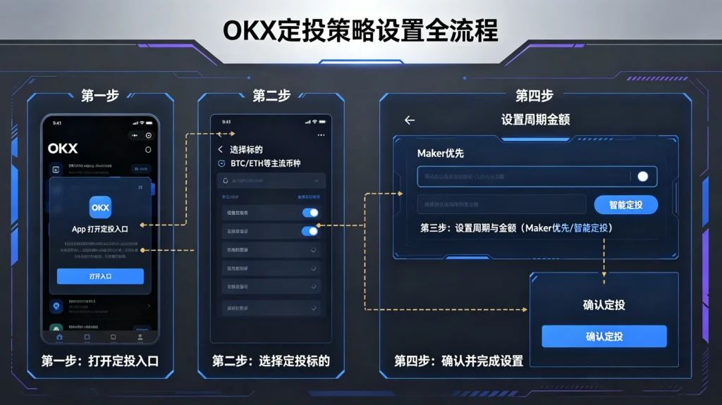 OKX 定投策略设置全流程