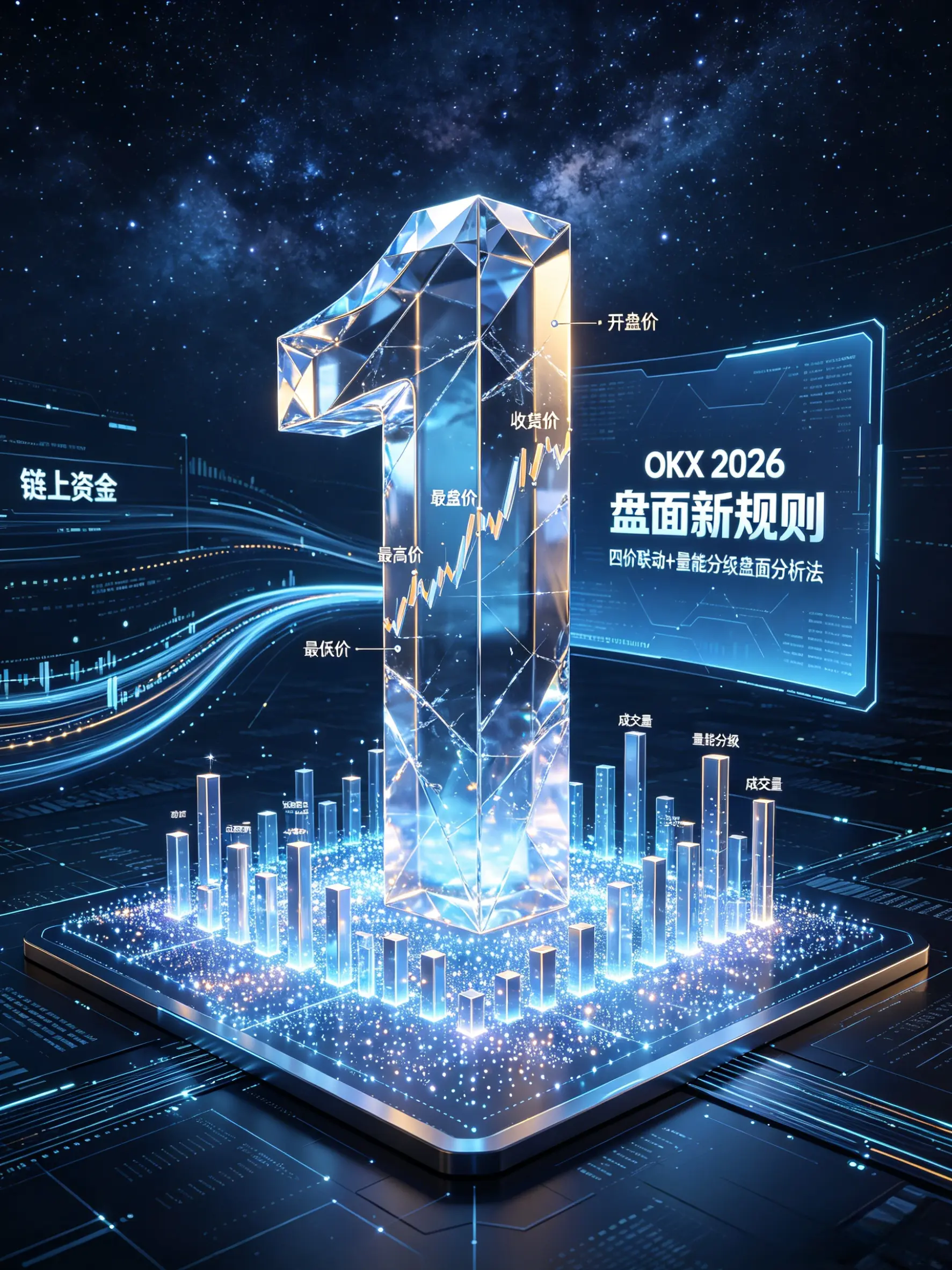 SEO标题:手把手教你OKX新版K线研读|2026盘面四价+成交量深度拆解,一张图表吃透现货合约量价逻辑