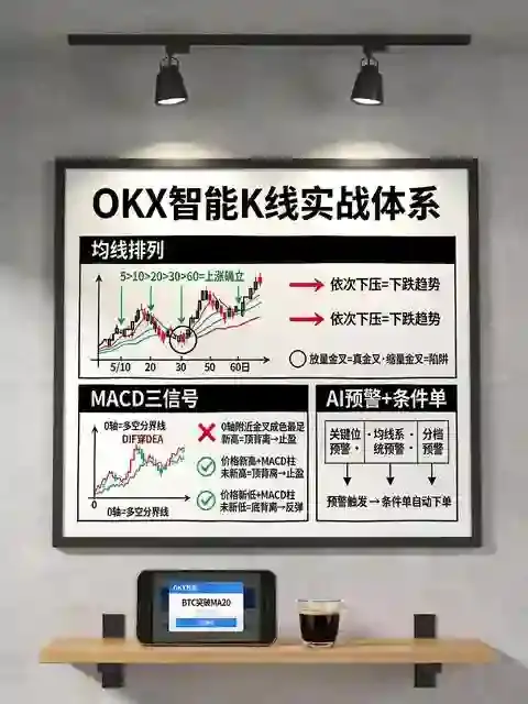 零基础玩转OKX智能K线:从均线、MACD到AI辅助形态预警