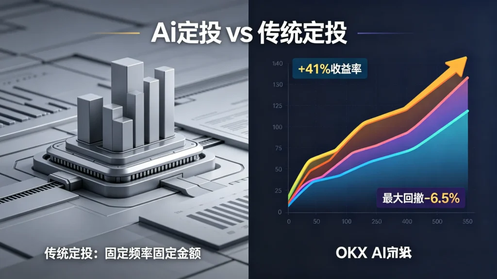 AI 定投与传统定投策略对比图